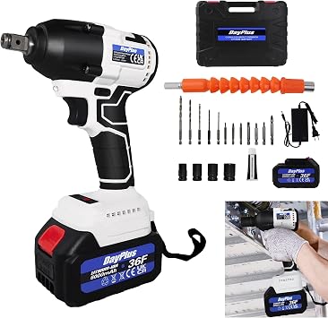 DEWALT 20V MAX Cordless Impact Wrench, 1/2" Hog Ring, High Torque, Brushless, Bare Tool Only (DCF961B)/pallet