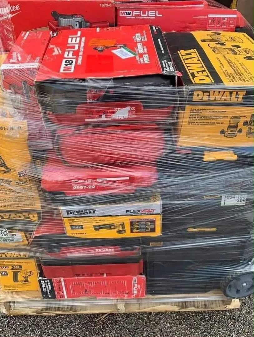 Mixed tools pallets | Dewalt-Milwaukee